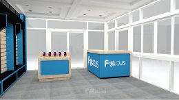 Design, manufacture and installation of stores: Focus shop, Phitsanulok province.